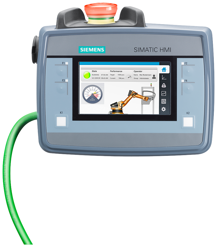 9 inch Siemens SIMATIC HMI KTP900F Mobile Panel Touch Screen 6AV2125-2JB23-0AX0